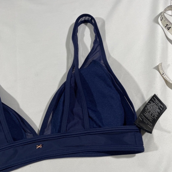 NEW Ted Baker [ size 3 ] Robbyn Mesh‎ Panelled Bikini Top in Blue - Picture 7 of 10